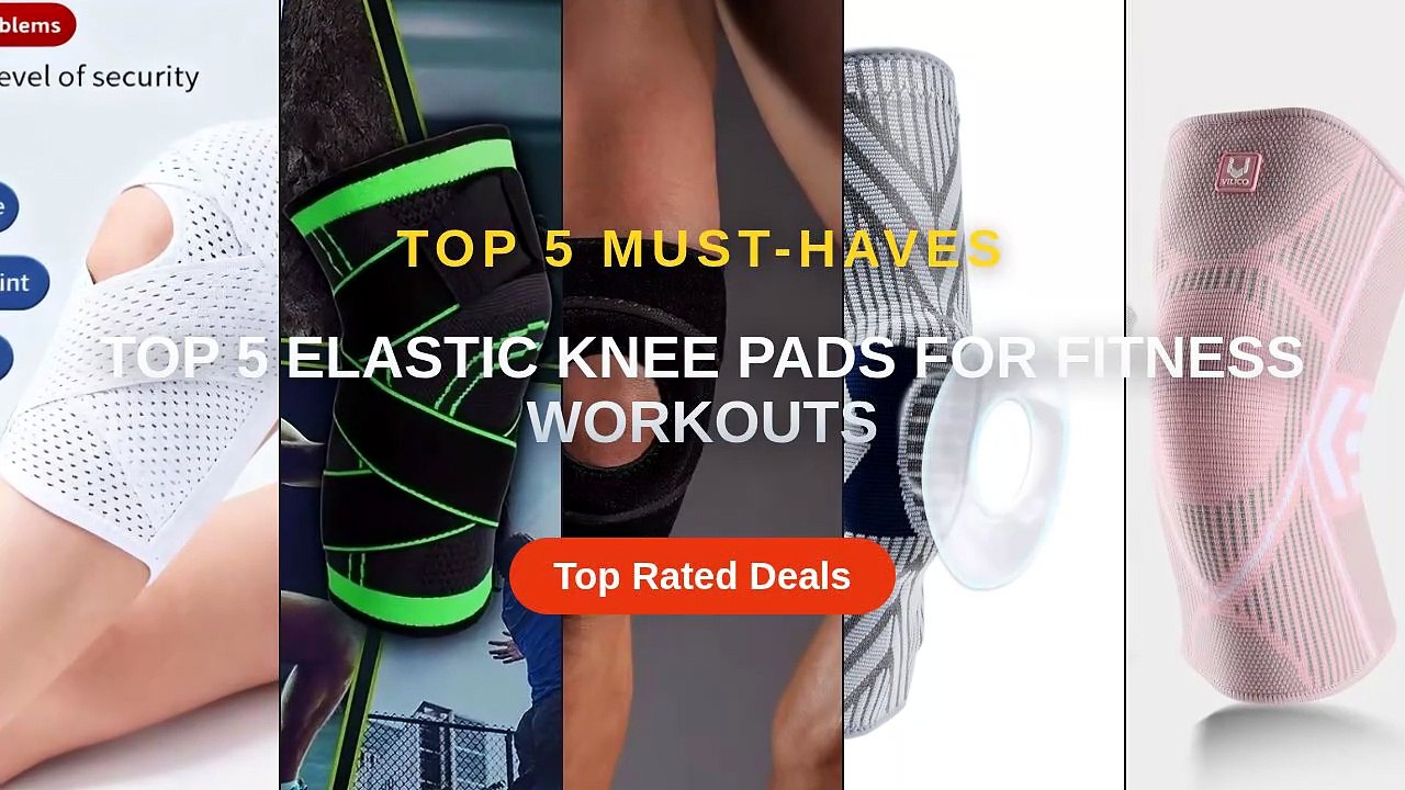 Cheap & Best Top 5 Elastic Knee Pads For Fitness Workouts Unboxing ...