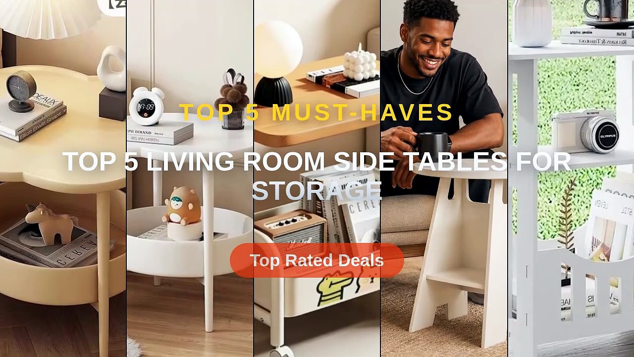 Cheap & Best Top 5 Living Room Side Tables For Storage Unboxing ...