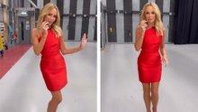 Amanda Holden straalt elegantie uit in rode jurk in nieuwe Instagram-video