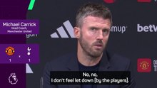Carrick 'doesn't feel' let down by the Manchester United players