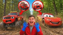 On a retrouvé le monster truck BLAZE et FLASH McQUEEN abandonnés après un accident CHOQUANT !