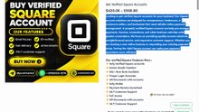How To Buy Verified Square Accounts USA Online Market