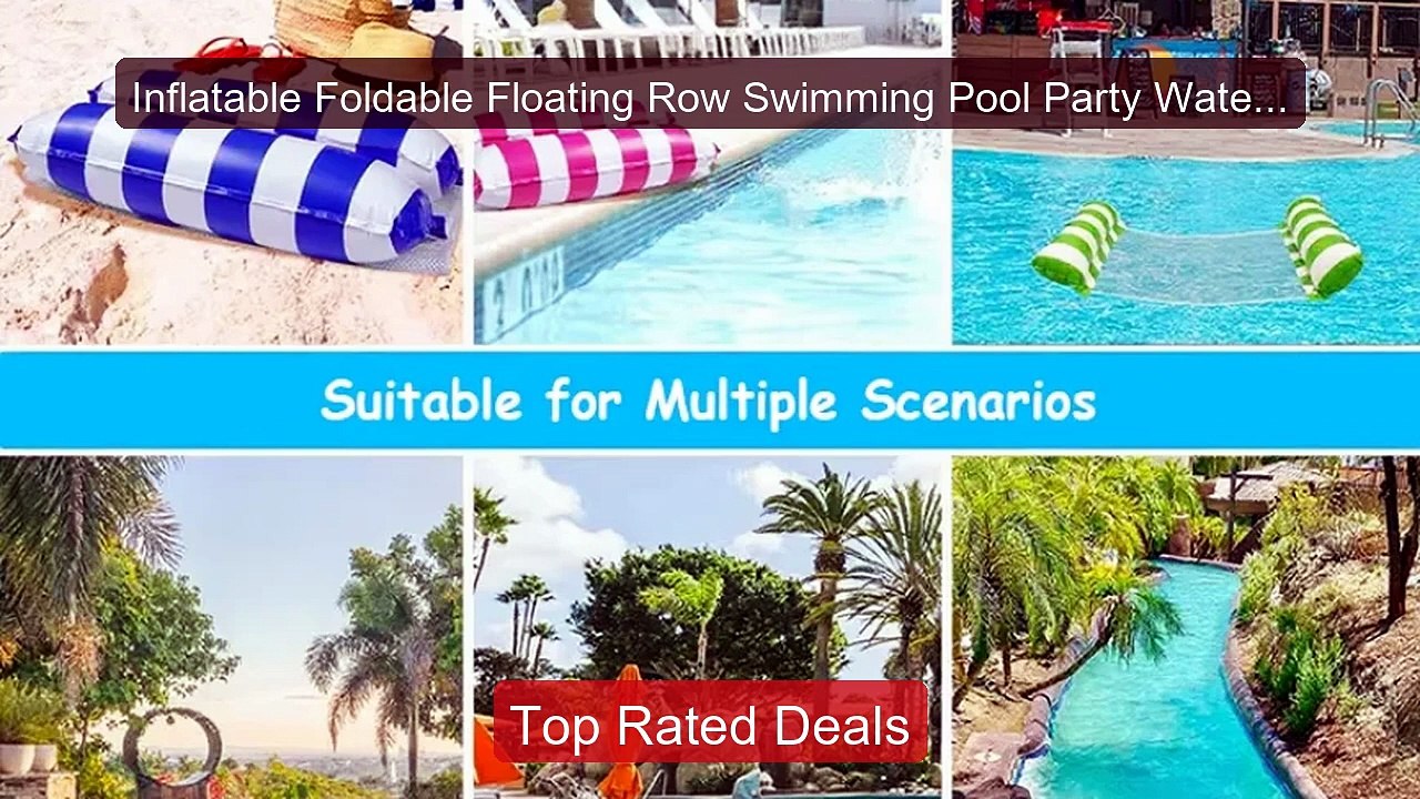Inflatable Foldable Floating Row Swimming Pool Party Water Ham ...