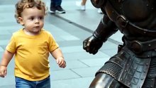 Funny Kung Fu baby