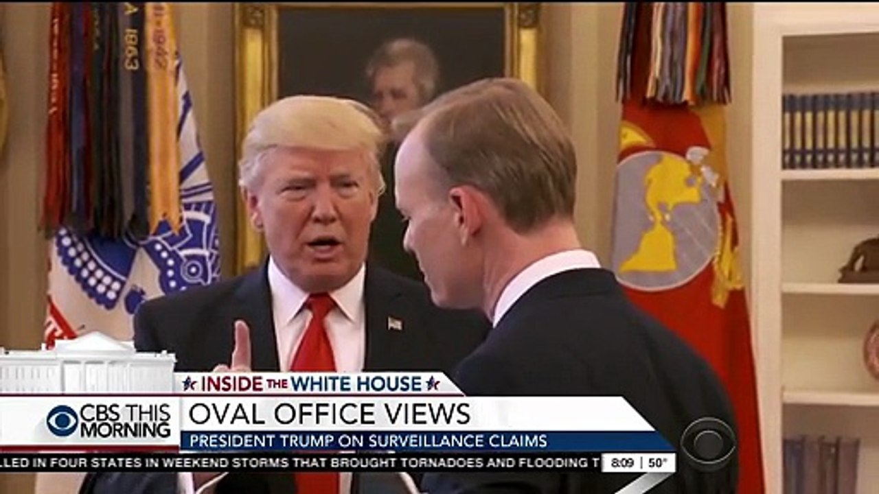 Donald Trump Walks Out of CBS Interview Over Wiretap Questions | THR ...