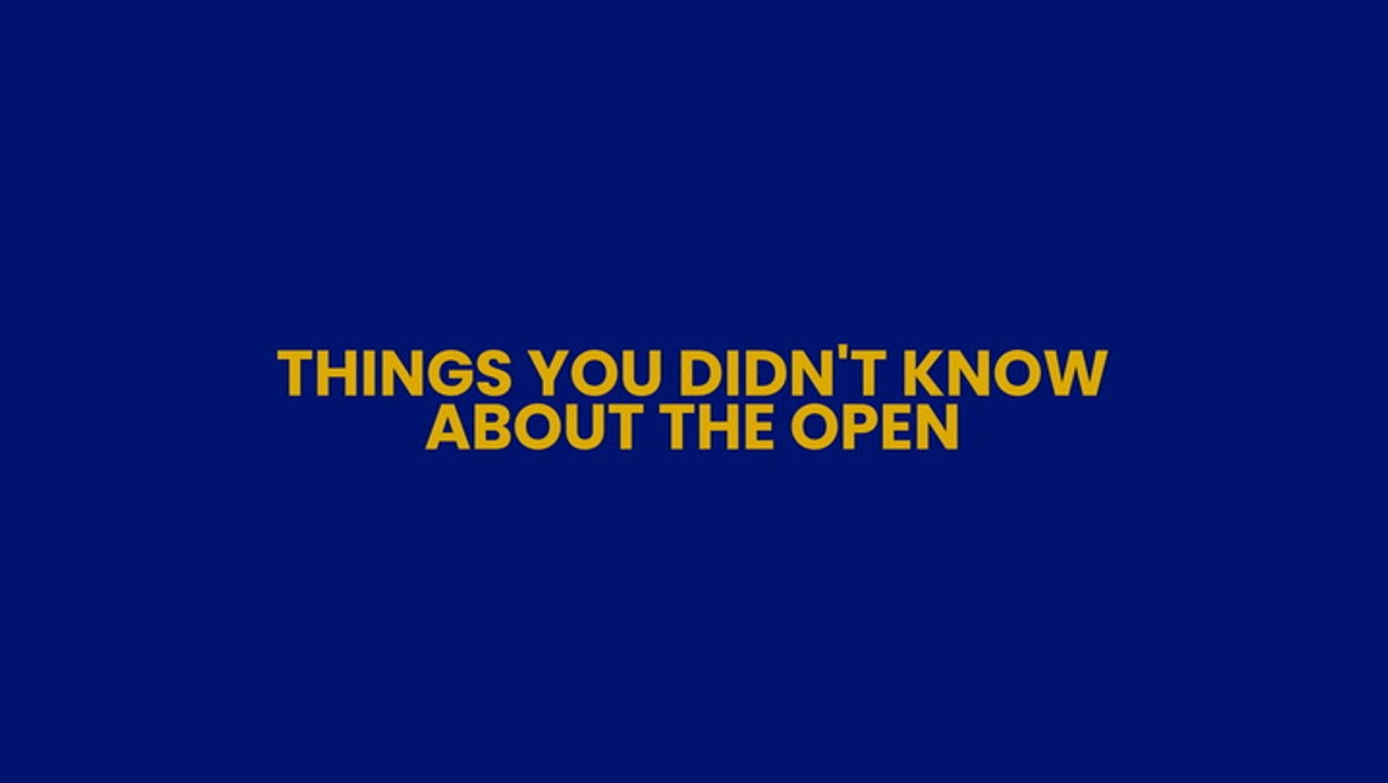 Things You Didn't Know About The Open - video Dailymotion