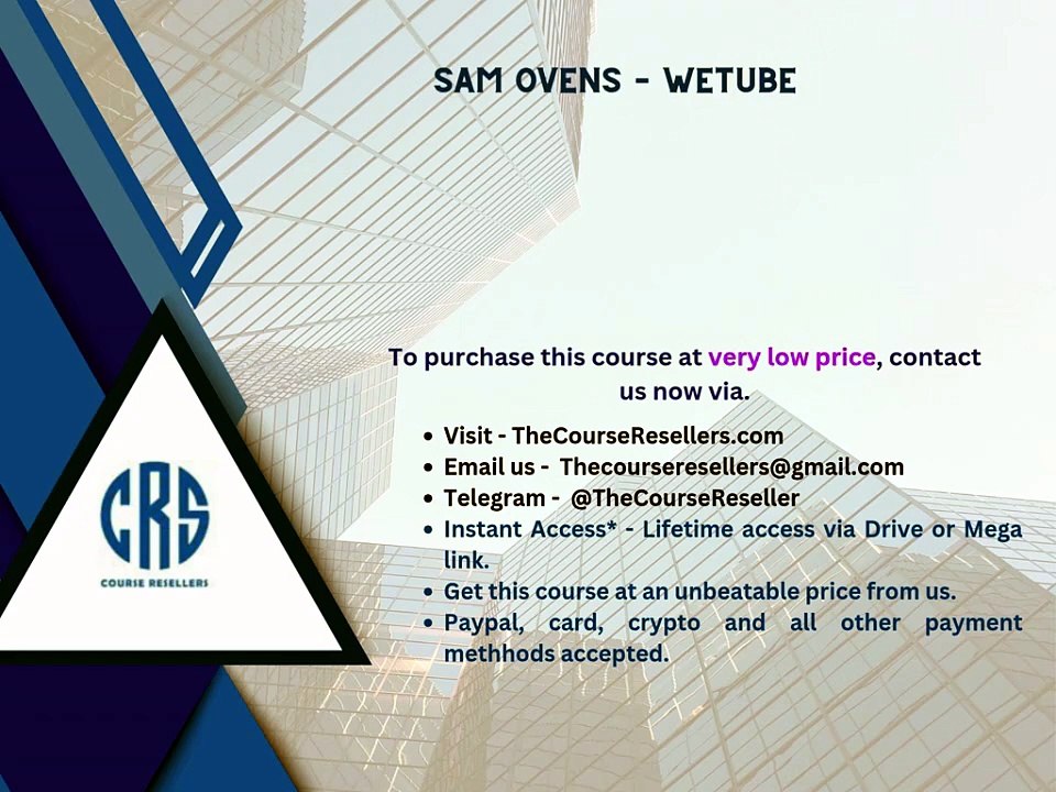 Thecourseresellers.com - Sam Ovens – Wetube - video Dailymotion