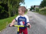 mes débuts en velo trotinette