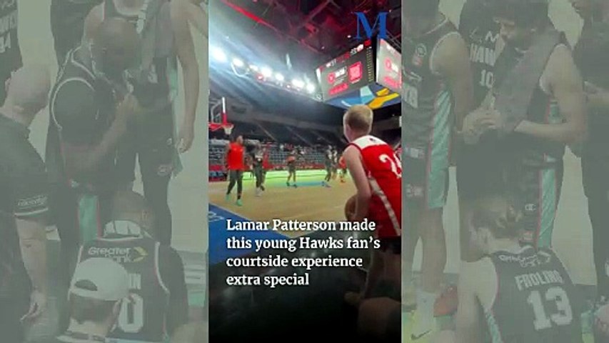 Lamar Patterson made young Hawks fan Beau's courtside game night ...