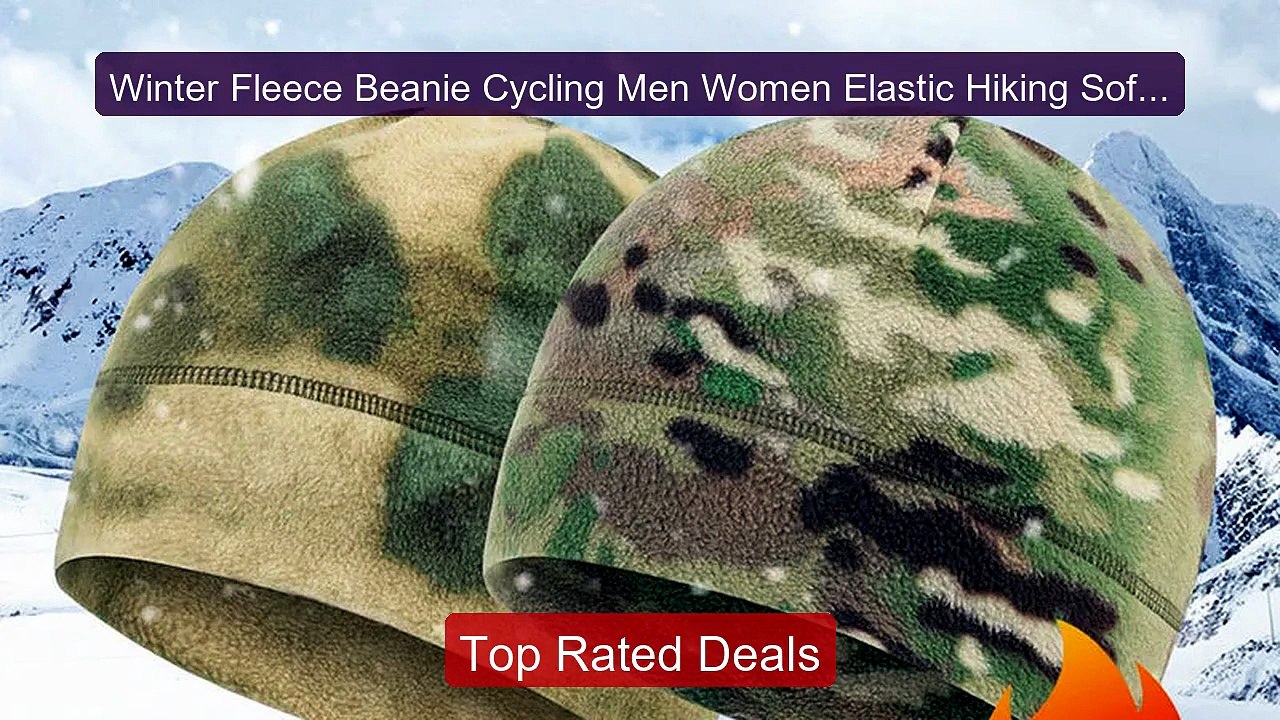 Winter Fleece Beanie Cycling Men Women Elastic Hiking Soft Thermal ... -- Top Rated 2026 | Buy Now!