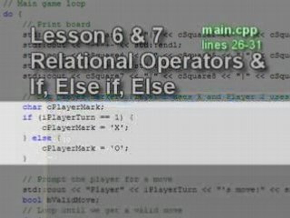 C++ tic tac toe