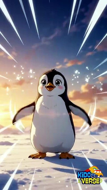 Penguin Wiggle & FREEZE! 🐧 ️ 20-Sec Fast Winter Rhyme for Kids - video ...