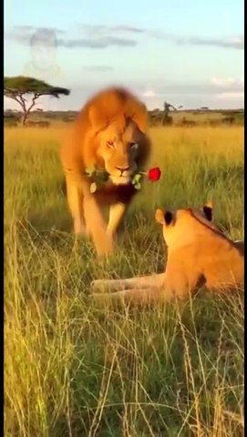 When the King falls in love 🦁❤️