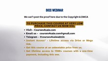 Courses4sale.com — BIOS WEBINAR