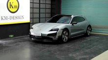 Porsche Taycan modified Turbo GT carbon fiber kit