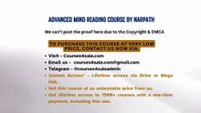 Courses4sale.com — ADVANCED MIND READING COURSE BY NARPATH