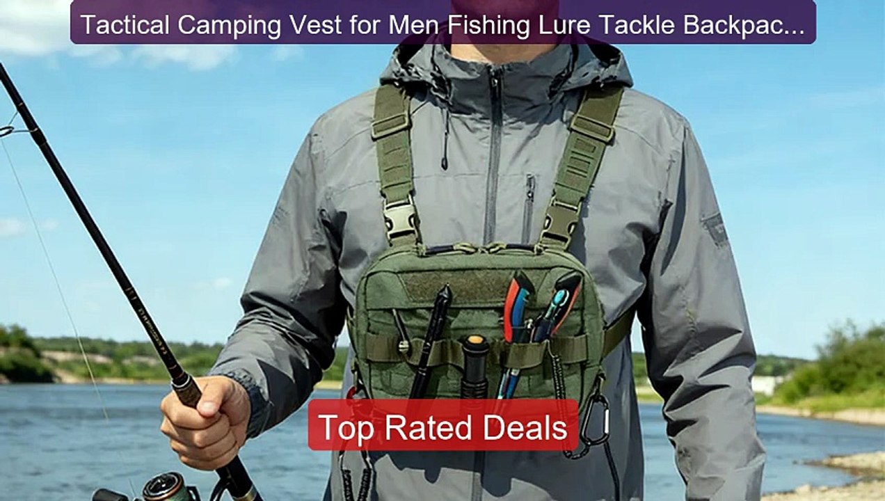 Tactical Camping Vest for Men Fishing Lure Tackle Backpack Out... -- Hot Deal 2026 | Limited Offer!