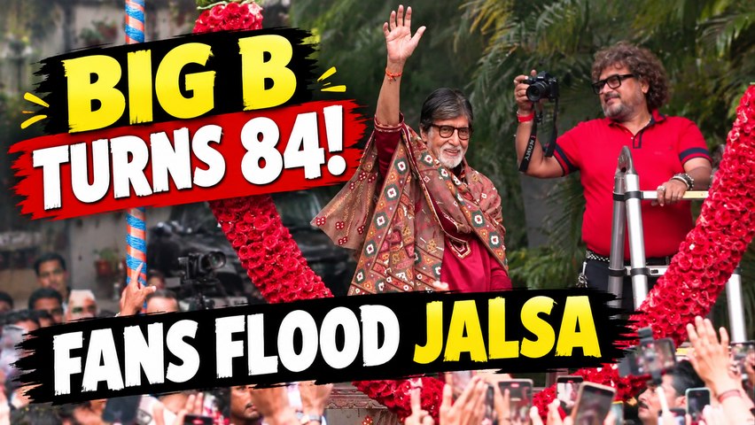 Amitabh Bachchan Turns 84! Big B Greets Fans Outside Jalsa in Mumbai | Entertainment News