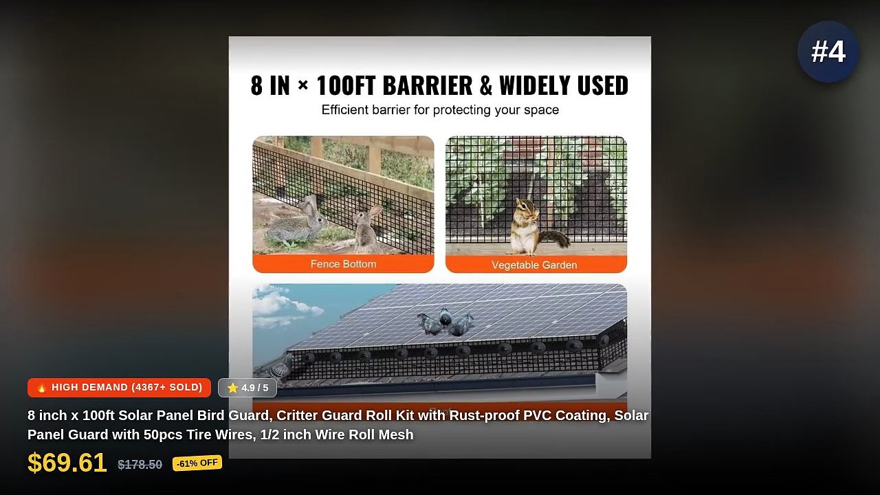Best Top 5 Solar Panel Guards To Deter Birds on AliExpress | Review - 8 ...