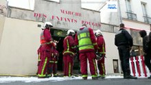 Пожар полностью уничтожил старейший крытый рынок Парижа