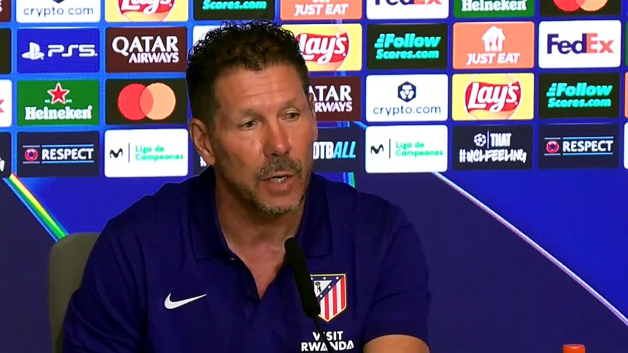 Simeone habla sobre la final de la Champions