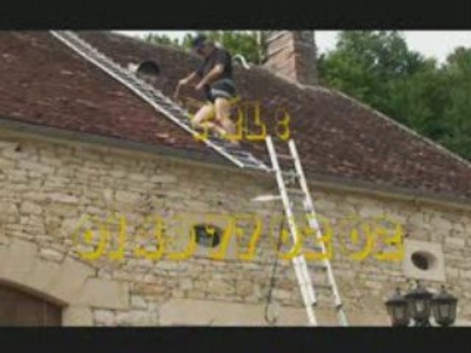 corde de sécurité pour travail sur notre  échelle de toit