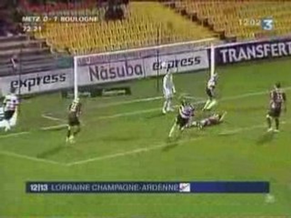 Vidéo Buts Metz Boulogne sur Mer