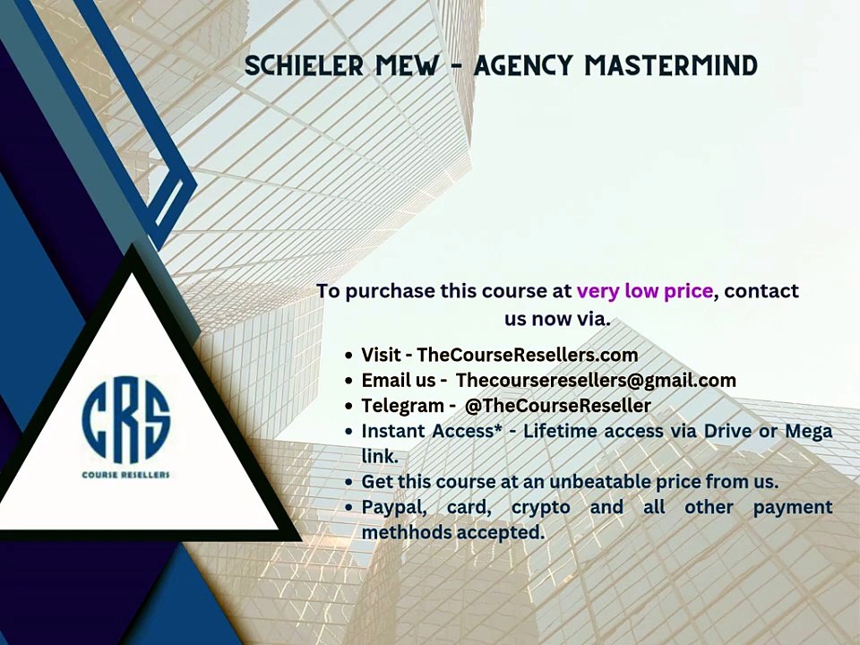 Thecourseresellers.com - Schieler Mew – Agency Mastermind - video ...