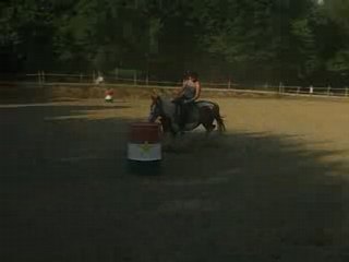barrel racing entrainement chute