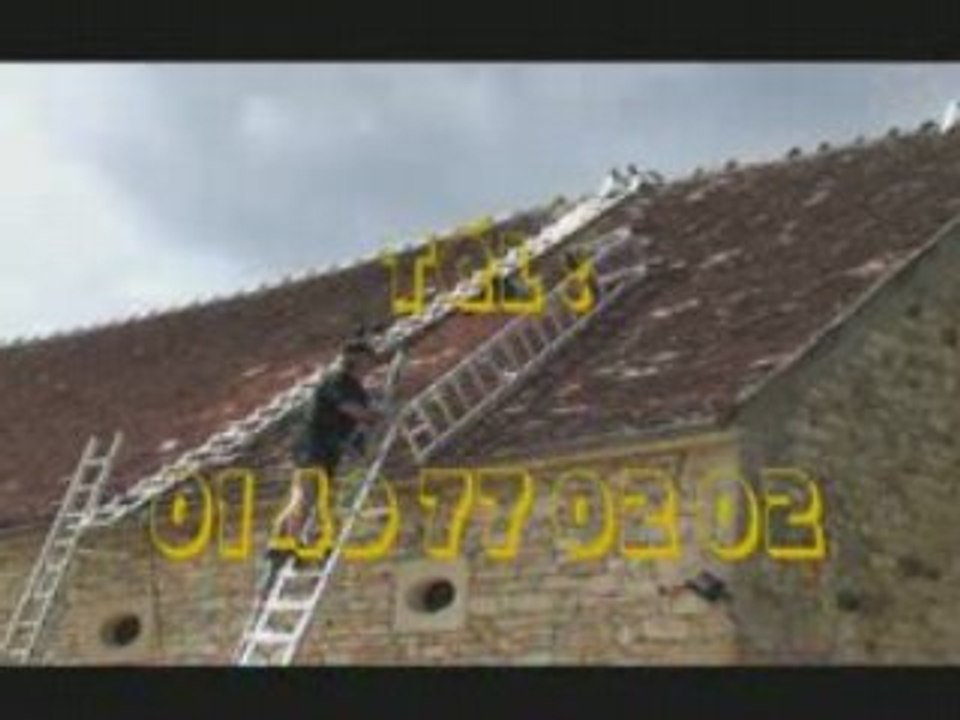 Mise en place de l échelle de toit 1 partie.