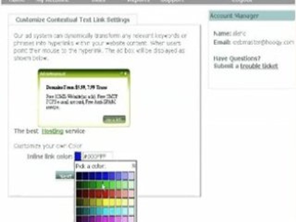 Get ads code from Hooqy Media Publisher Network