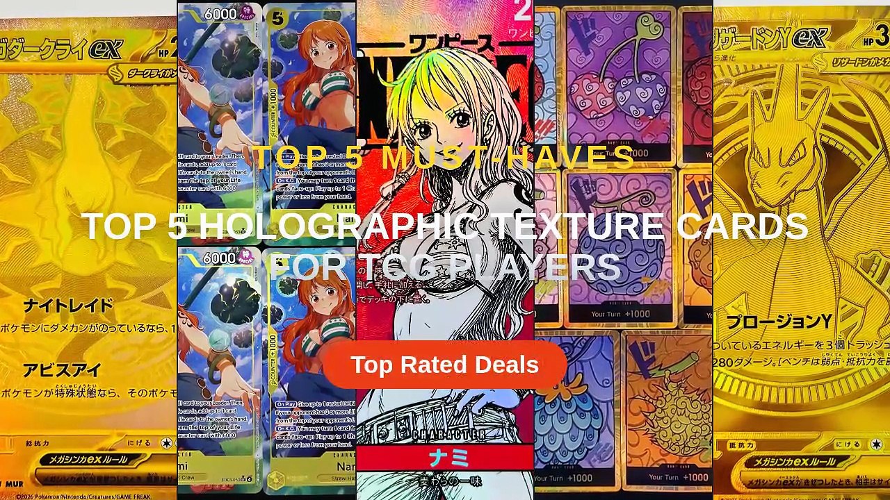 Top 5 Holographic Texture Cards For TCG Players: Top 5 Best Sellers ...