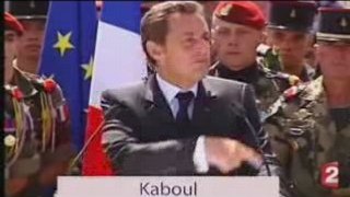 Sarkozy ricane de la mort des soldats français