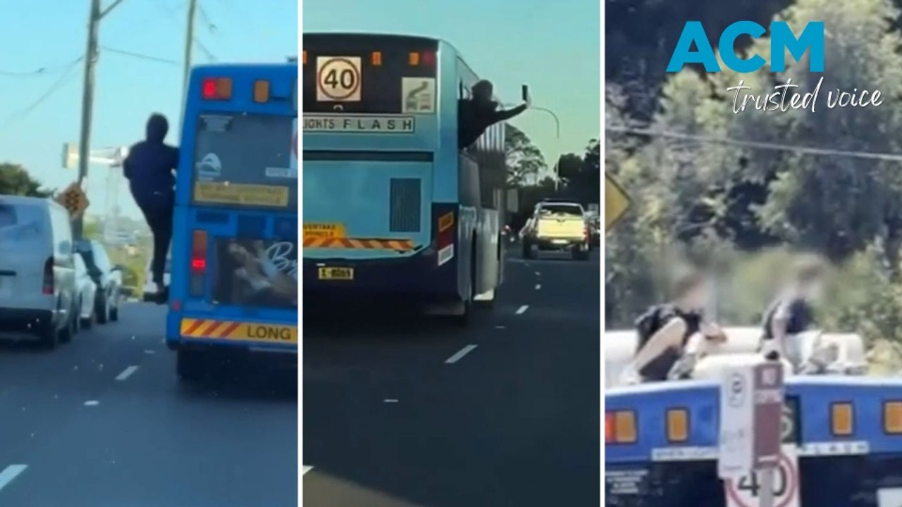 Teens risking lives in dangerous ‘bus surfing’ trend - video Dailymotion