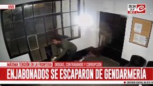 Se enjabonaron y lograrse escaparse de gendarmería