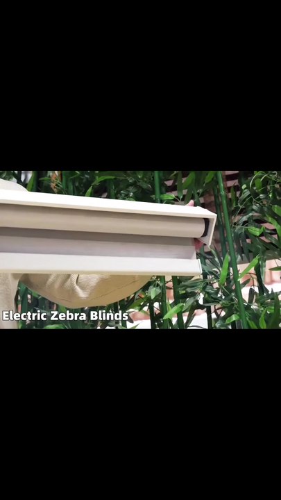 Manual Cordless Spring Control Full Blackout Zebra Blinds for Bedroom ...