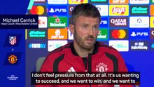 Carrick not feeling the pressure after Man United's poor start to season