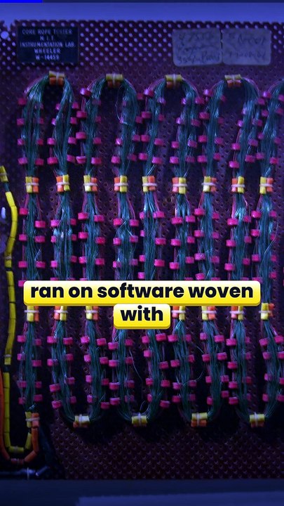 The Apollo guidance computer ran on software woven with needles - video ...