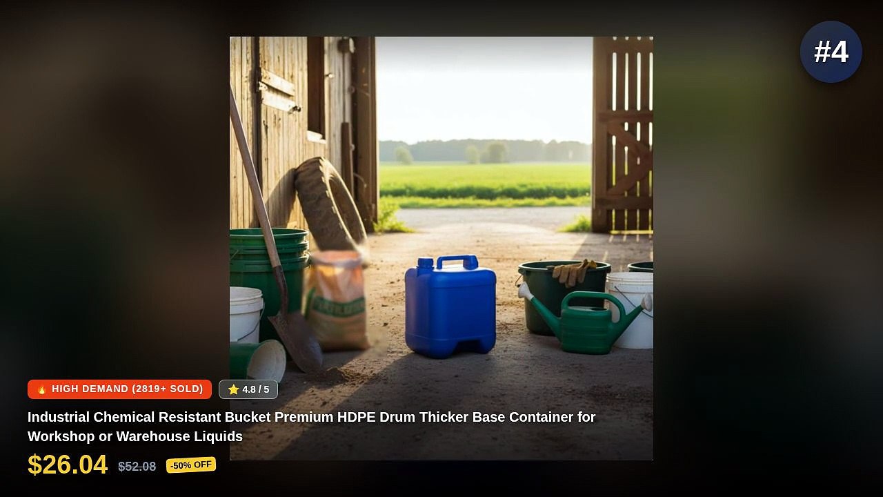 Why Everyone Is Buying Top 5 Chemical Resistant Buckets For Industrial ...
