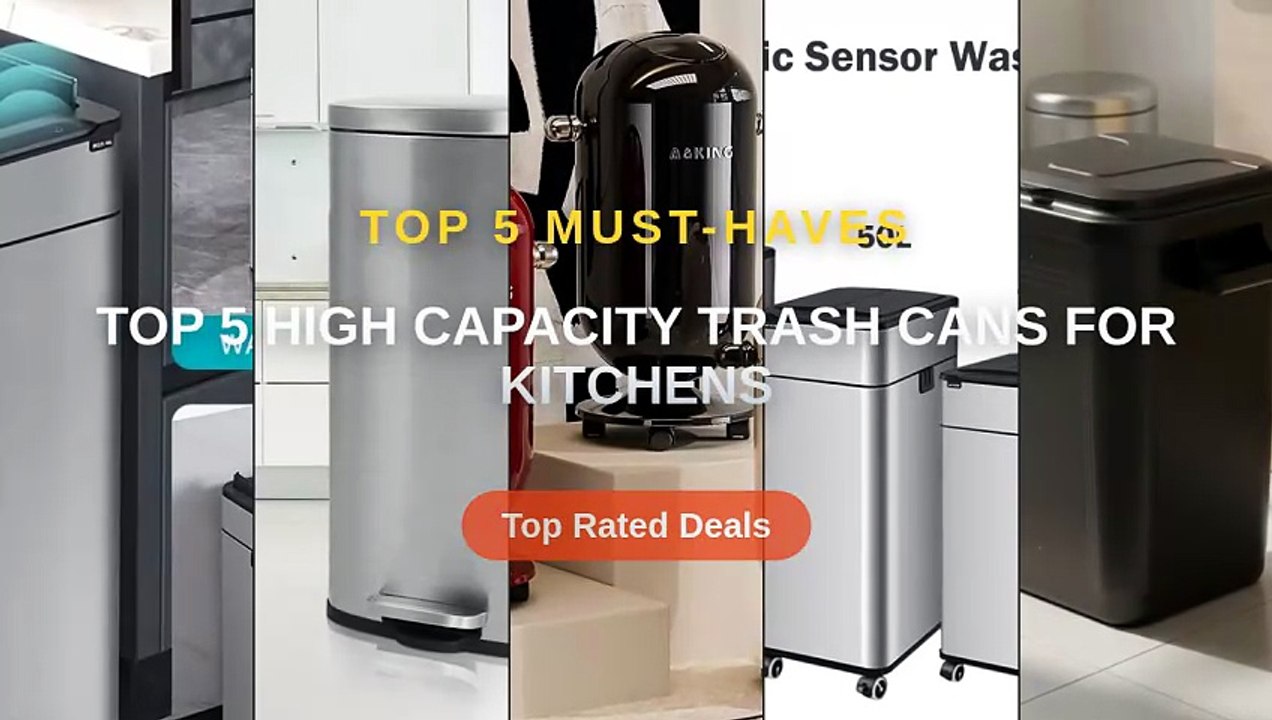Top 5 Best Top 5 High Capacity Trash Cans For Kitchens (Must Have ...