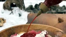 Deep Fried Scotch Eggs in the Snow ❄️ Campfire ASMR Outdoor Cooking