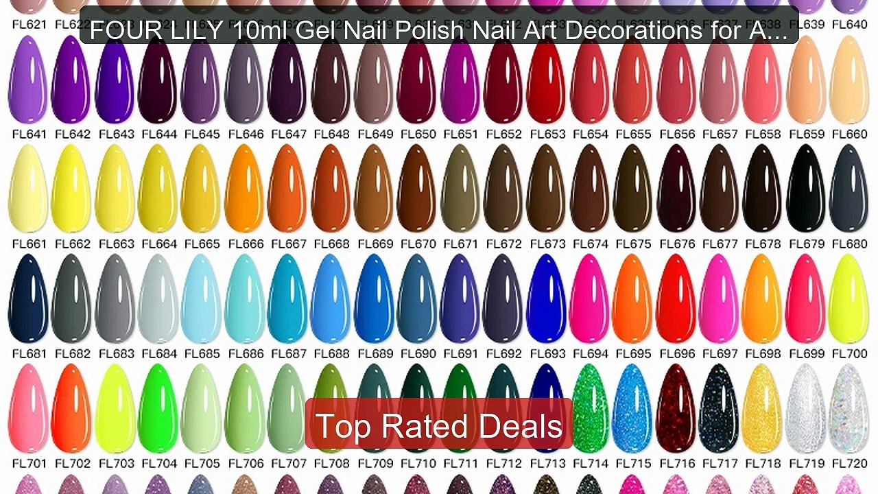 FOUR LILY 10ml Gel Nail Polish Nail Art Decorations for All... -- Top ...