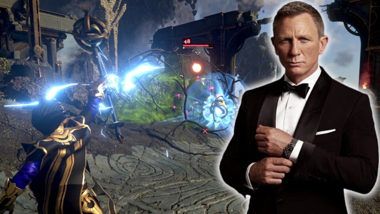 Enshrouded 1.0: James Bond säuselt uns ins Ohr, während unser Magier die neuen Konstrukt-Gegner plättet