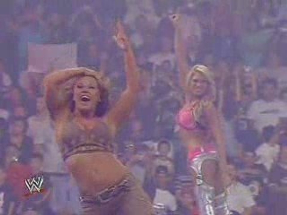 Mickie James and Kelly Kelly v.s Katie Lea and Jillian Hall