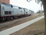 Amtrak's Texas Eagle, Bloomington-Normal, IL, 3/26/08