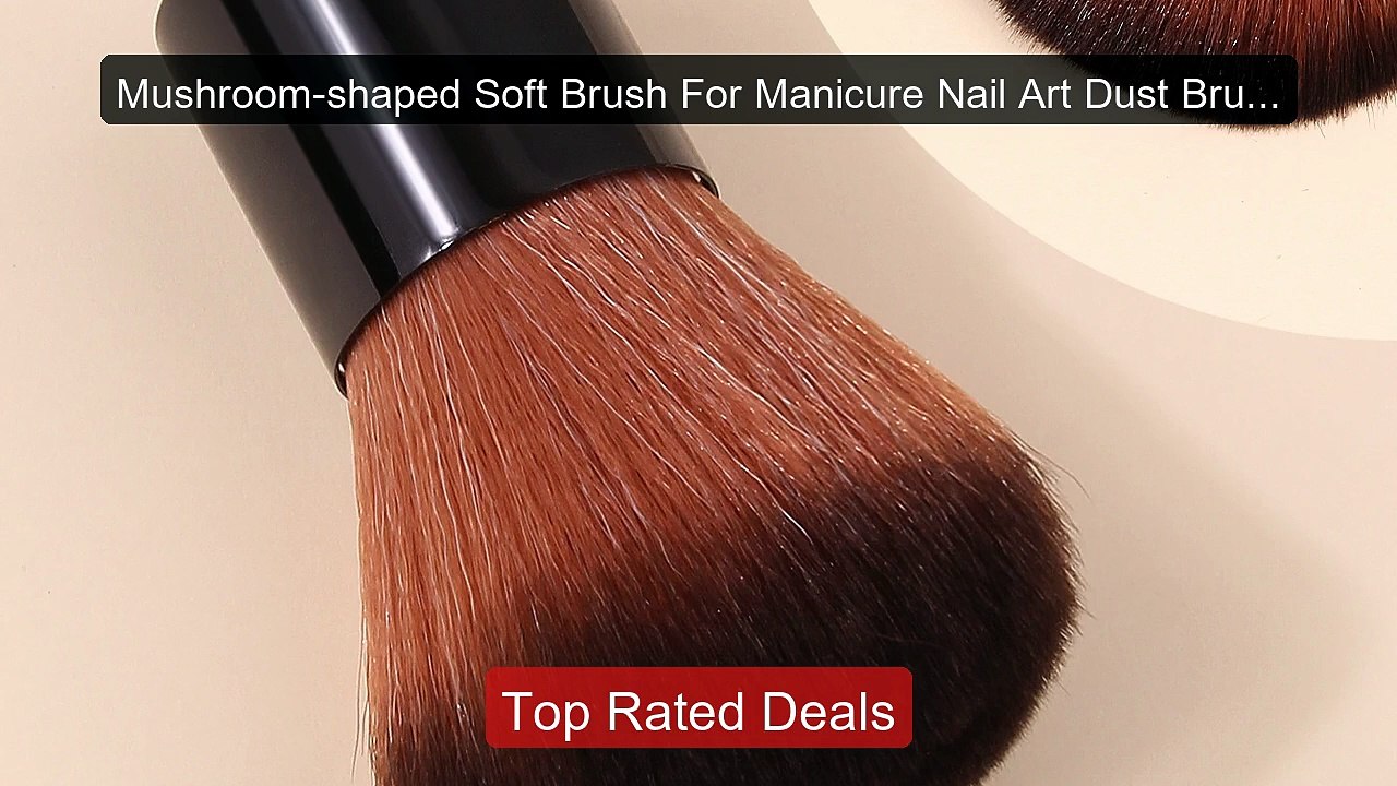 Mushroom-shaped Soft Brush For Manicure Nail Art Dust Brush Na ...