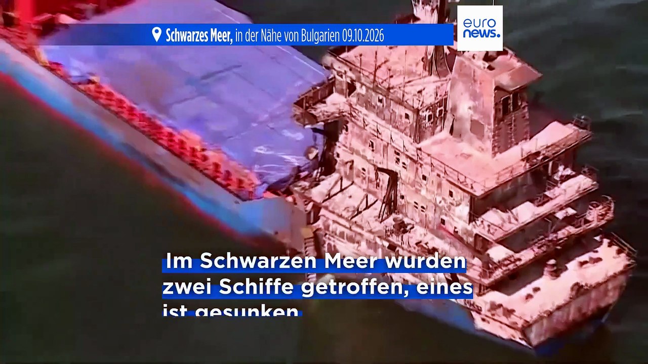 Drohnenangriffe auf Frachter im Schwarzen Meer - Schiff versenkt