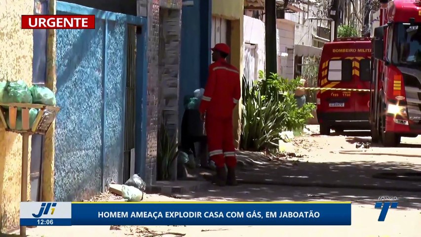 Homem ameaça explodir casa com gás, em Jaboatão