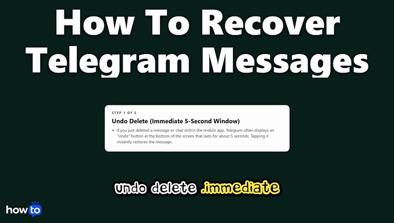 How to recover telegram messages (Step by Step) - video Dailymotion