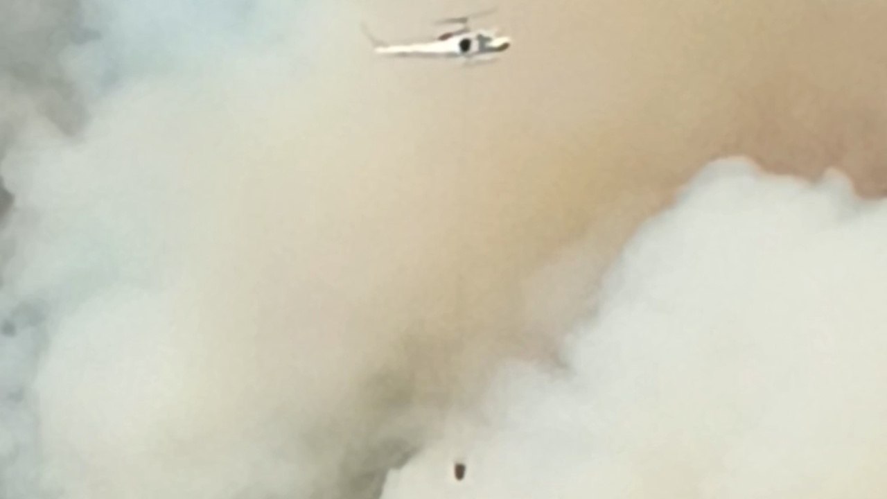 Aerial Teams Combat Rapidly Spreading Rosenbaum Blaze